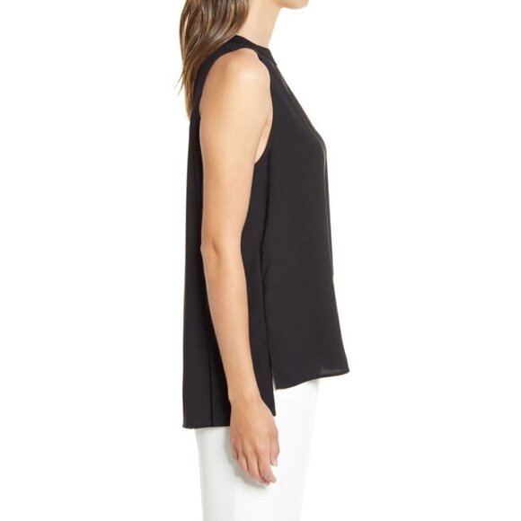 Nordstrom | Pleat back sleeveless top in Ivory Cloud - Picture 7 of 7